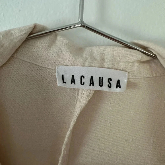 LACAUSA Lucky Jumpsuit in Toasted Mineral Wash; Size Small. - Picture 5 of 10